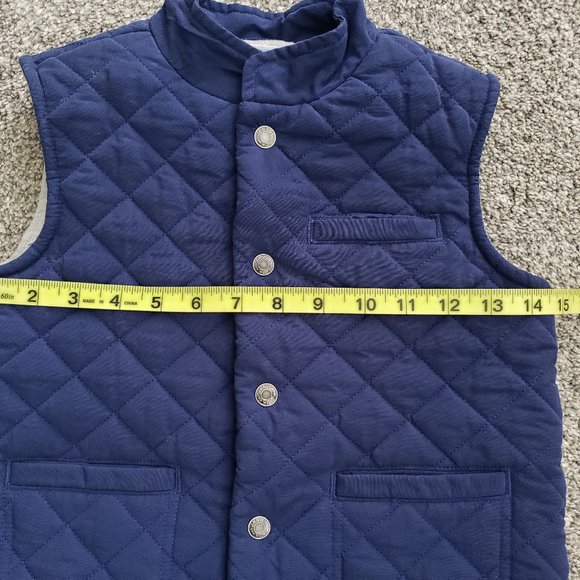 Janie & Jack Blue Quilted Vest  Size 3-4 - Picture 4 of 7